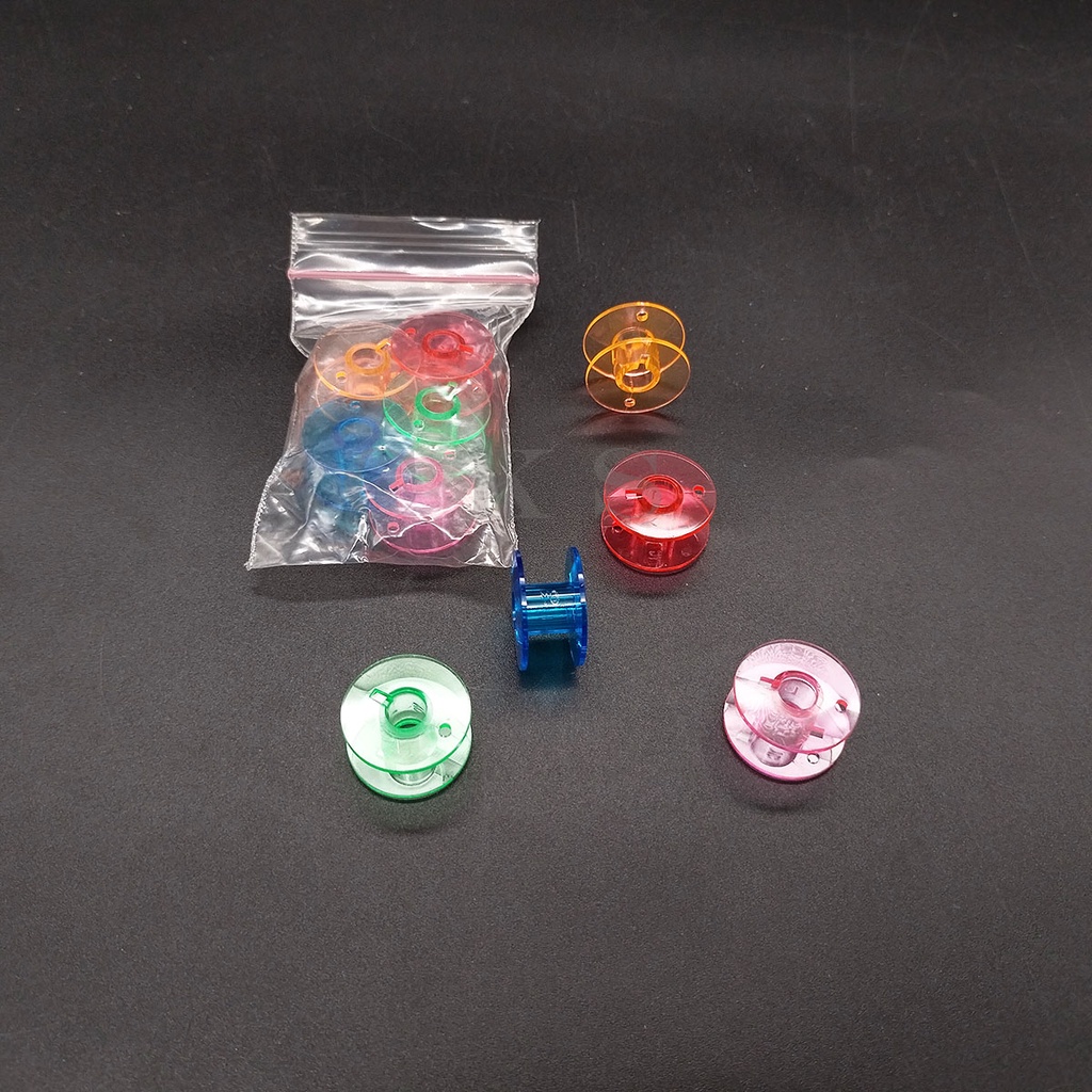 Spool plastik warna warni / spool warna warni mesin jahit portable multifungsi