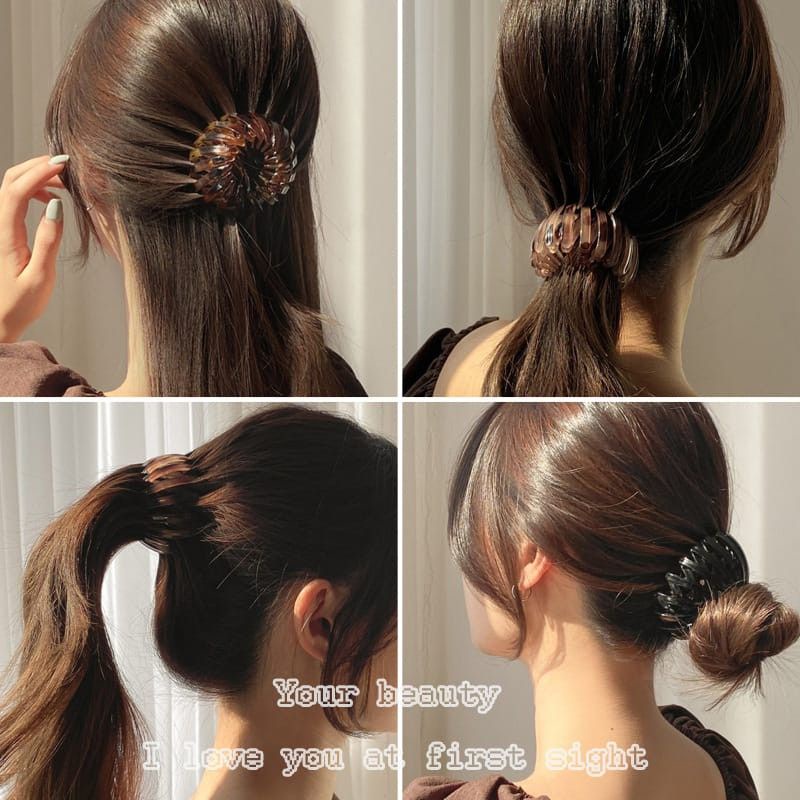 Jepitan Rambut Gaya Korea Rhinestone Hair Claw / Jepit Rambut Bulat Cristal Import / Hair Clip Claw