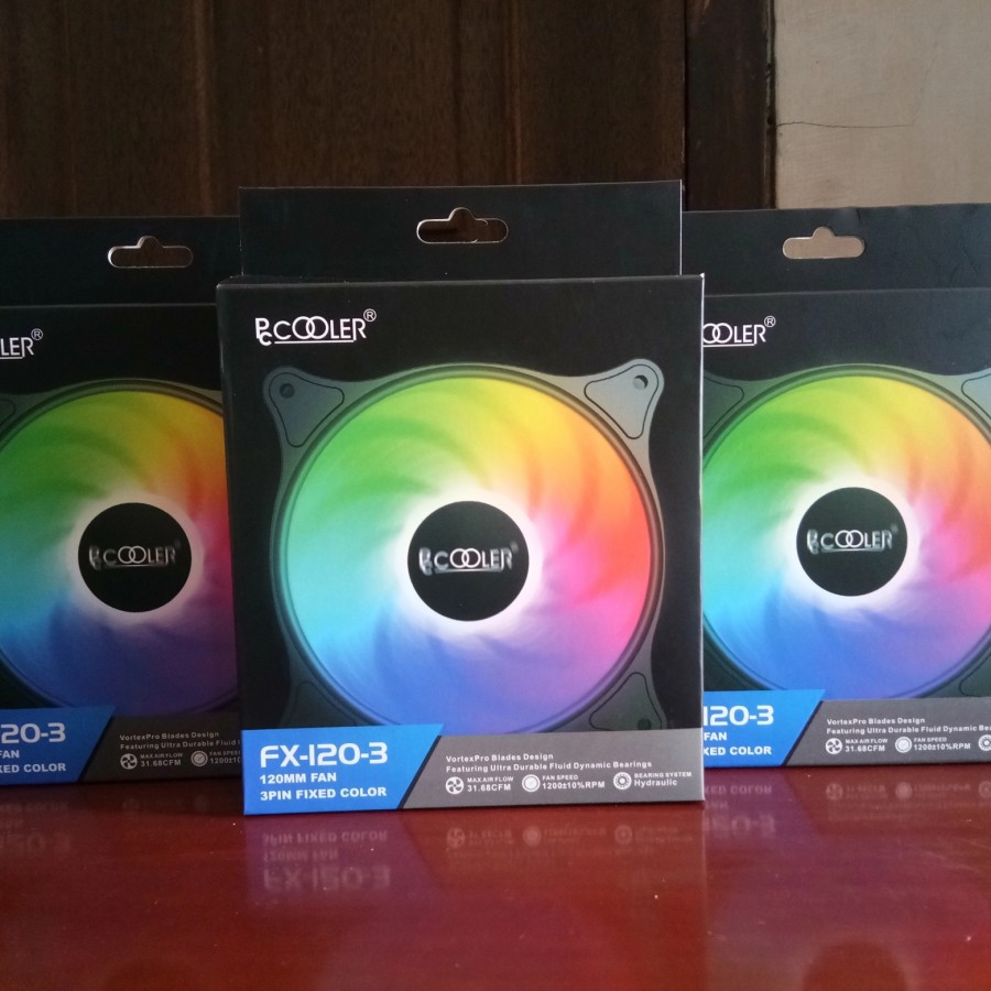 Jual FAN CASE PC COOLER FX1203 LED 120mm Fan Casing RGB 12cm Shopee