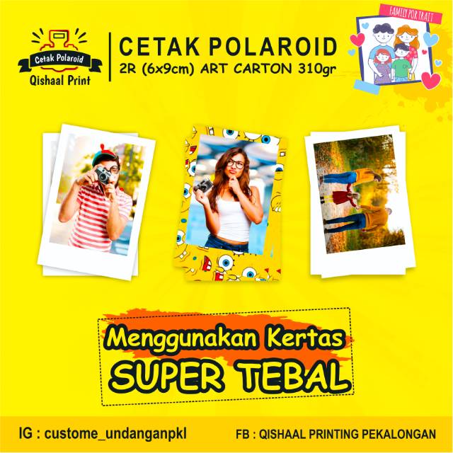 

CETAK POLAROID | KERTAS SUPER TEBAL 310GR (COCOK BUAT RESELLER)