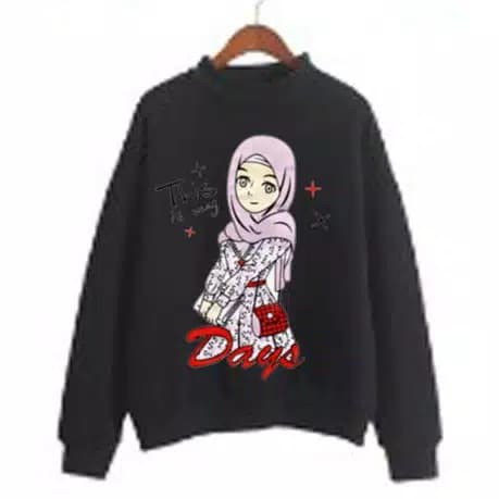 TBI Sweater Muslimah Hijabers Sweater Remaja Muslim Baju Lengan Panjang