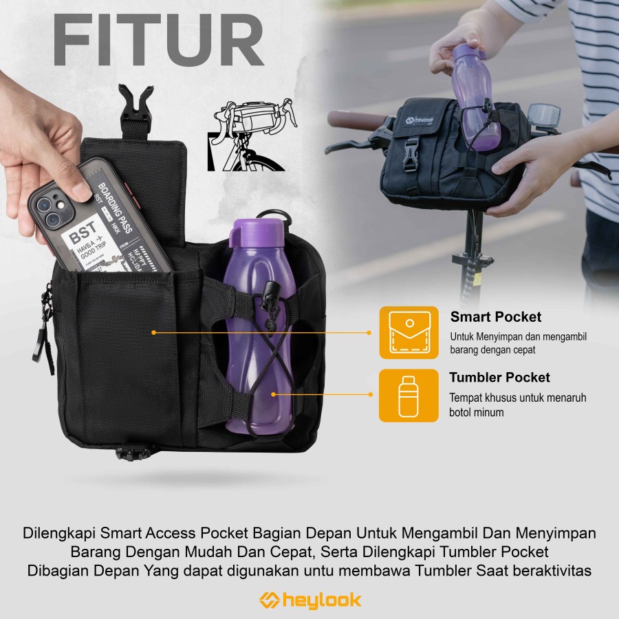 Tas Sepeda Tas Selempang Pria Terbaru Sling Bag Tas Bahu Selempang Dada Tas Sepeda Seli MTB Casual Premium