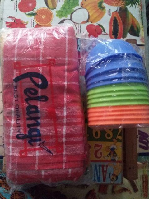 6 Pcs Kain Lap Warna/ Lap Dapur/ Serbet Warna