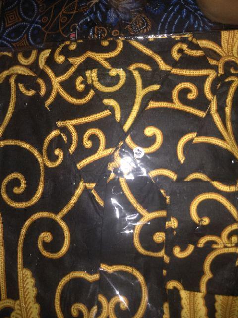 Batik Kemeja Lengan Panjang Motif Khas Pekalongan Baju Seragam Kantor Alkhalis