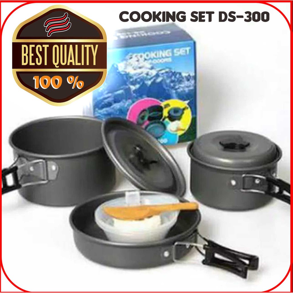 Cooking Set Camping DS 300 - Peralatan Masak Camping Praktis DS 300 - Cooking Camping Set DS 300 - A