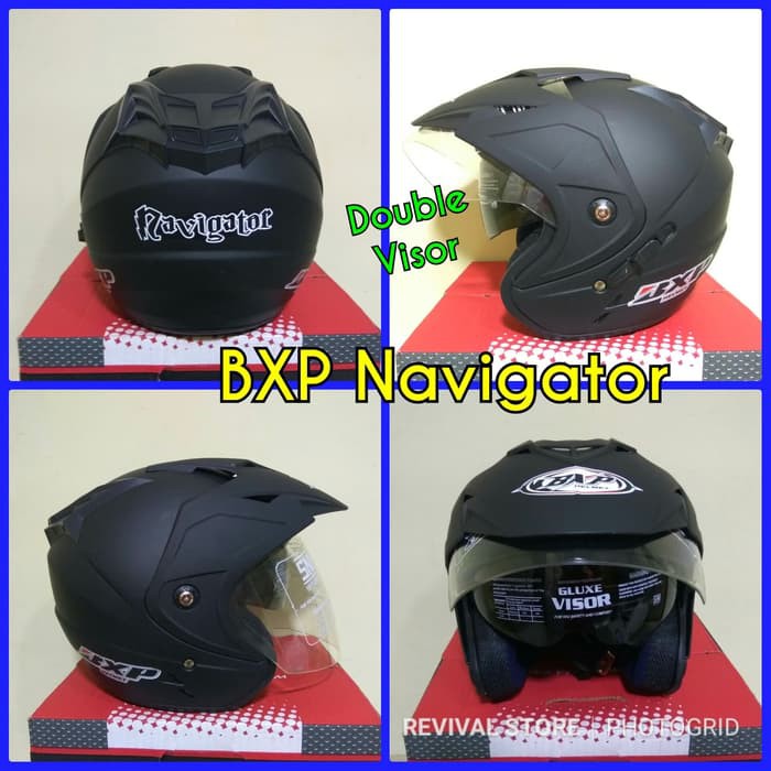 PROMO Helm BXP Navigator double visor SNI half face