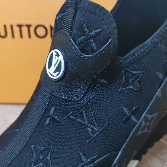 sepatu lv sneaker slip on mirror quality