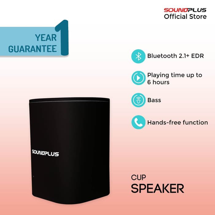 JUAL MURAH Soundplus - Cup | Portable Speaker Bluetooth Murah Promo LED Mini