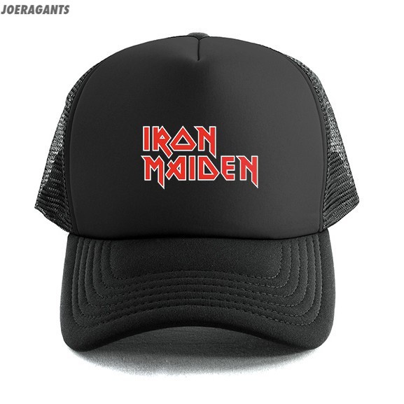 IRON MAIDEN - TRUCKER HAT / CAP | MUSIC MERCH | TOPI JARING BAND | HEAVY METAL | COD | UNISEX joerag