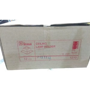 FITING PLAFON / CEILING LAMP HOLDER KOTAK BROCO