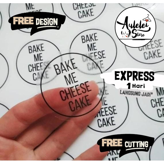 

(BEST SELLER)(INSTANT/SAMEDAY)CETAK STICKER TRANSPARAN VINYL SEAL PACKAGING CUSTOM LABEL THANKYOU OLSHOP MURAH WATERPROOF
