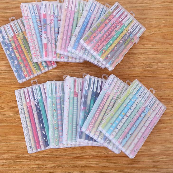 

Hot - Pena Set Warna Warni 10 Warna/Pulpen Set isi 10 Pcs (Free Kotak) !!
