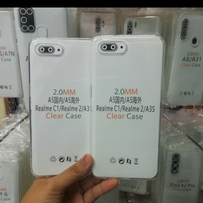 C/C- Softcase Clear Case Silikon Kondom Case Bening Casing HP Realme 2