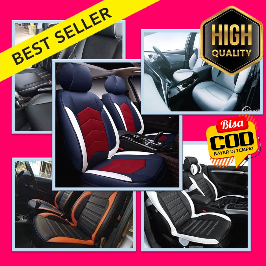 SARUNG JOK MOBIL MIDDLE AGYA AYLA MARCH DLL (Mobil 2 Baris) Model non Paten Mudah pemasangan