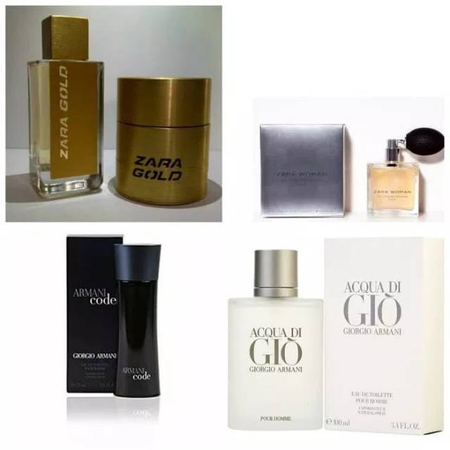 Paket reseller parfum refill Armani dan zara gold