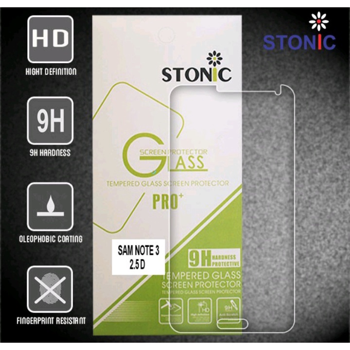 Tempered Glass Protector/Anti Gores Kaca HP/Smartphone Samsung Note 3 Pelindung Layar Handphone Stonic