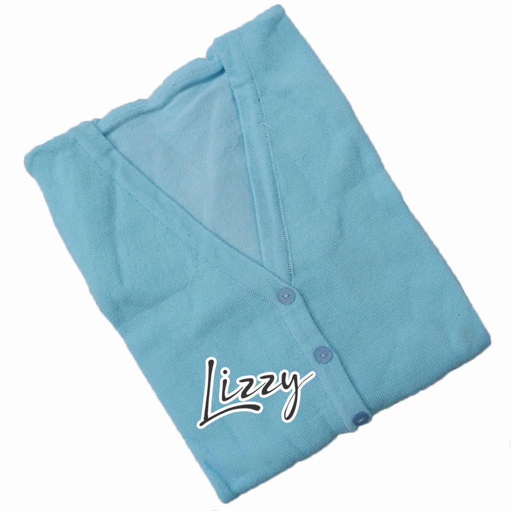 Lizzy - BASIC CARDIGAN VNECK CLASSIC-baby blue