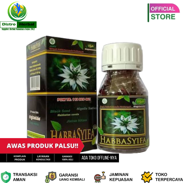 Habbasyifa Kapsul Minyak - Habbatusauda Oil Habbasyifa 200 kapsul