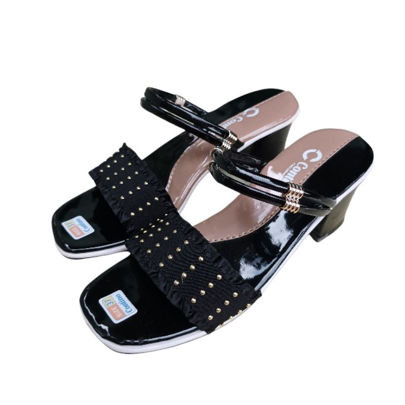 Sandal Wanita Heels / Hak 5 Cm / Sandal Pesta Wanita Contino Original Sandal Hak Tahu