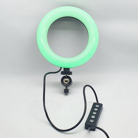 RGB LED MJ16 Ring Light Lampu Selfie Studio Photo 6 Inch / 16cm