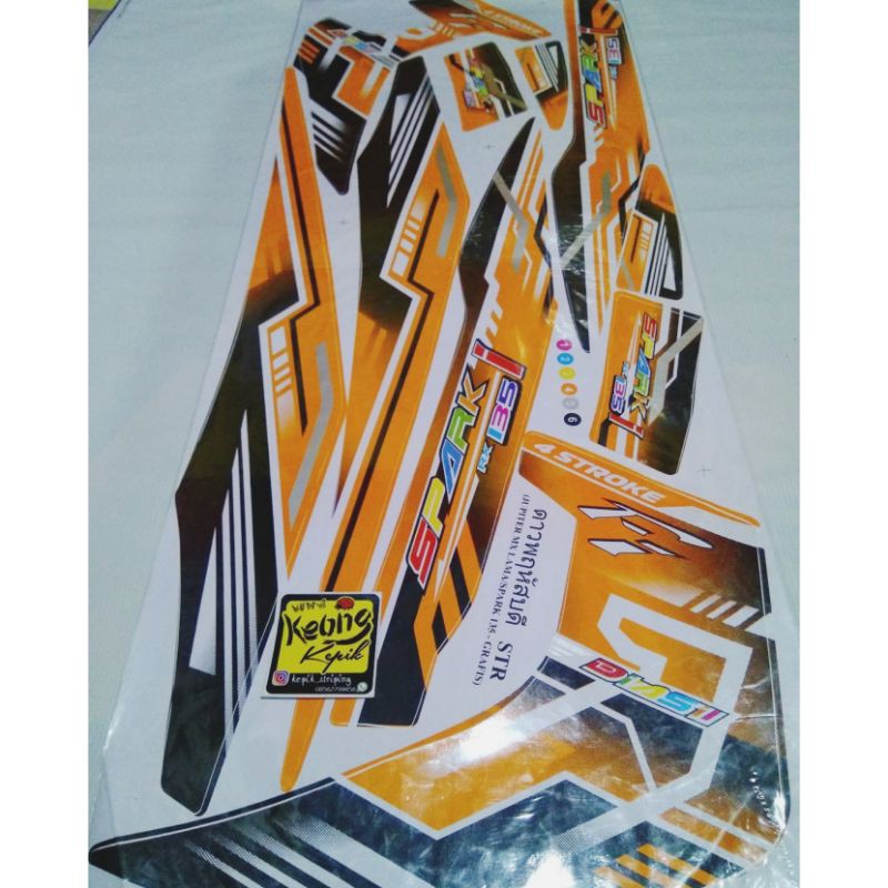 (BISA COD) STRIPING STIKER LIS VARIASI THAILAND MOTOR YAMAHA JUPITER MX LAMA /OLD SPARK 135 WARNA