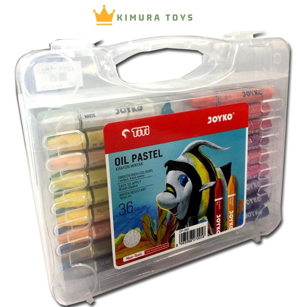 

TITI JOYKO OIL PASTEL ISI 36 COLORS FREE BUKU MEWARNAI