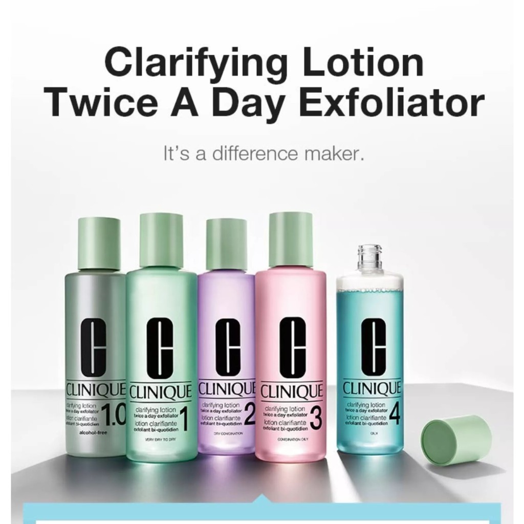 Clinique Clarifying Lotion Type 1 2 3 4 1 0 Exfoliator Shopee Indonesia