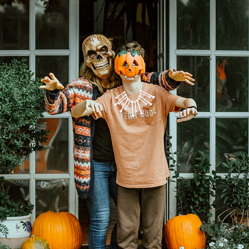 Mainan Simulasi Tulang Tengkorak Mini Bahan Plastik Untuk Dekorasi Pesta Halloween