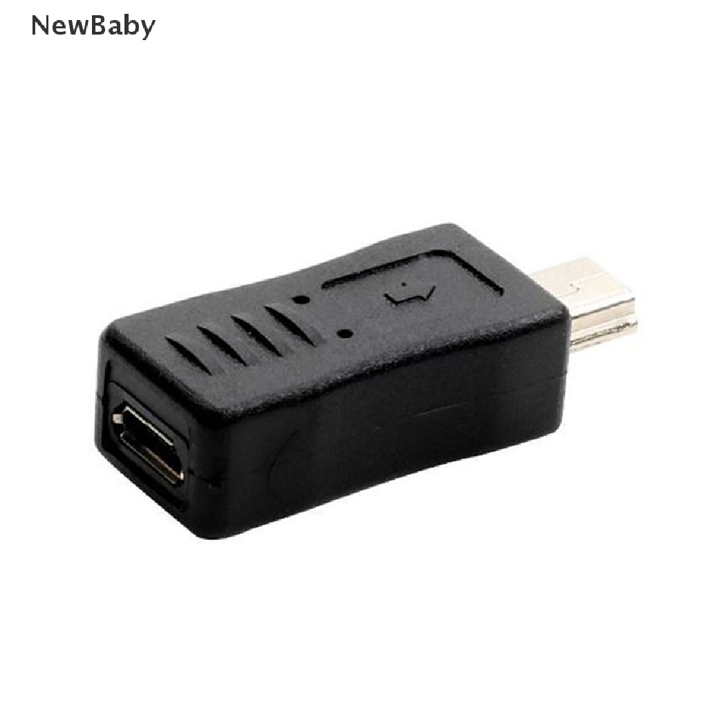 Adapter Konverter Charger Micro USB Female Ke Mini Male Warna Hitam Untuk Bayi