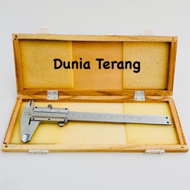 Jangka Sorong Sketmat Manual Sigmat Vernier Caliper 6'' 6inch 0.05 15cm 150mm Besi - XPTOOL BOX KAYU