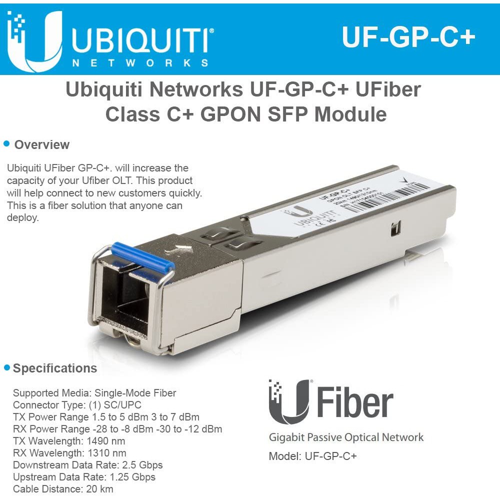 Ubiquiti SFP UF-GP-C+ Unifi Fiber GPon SFP C Plus