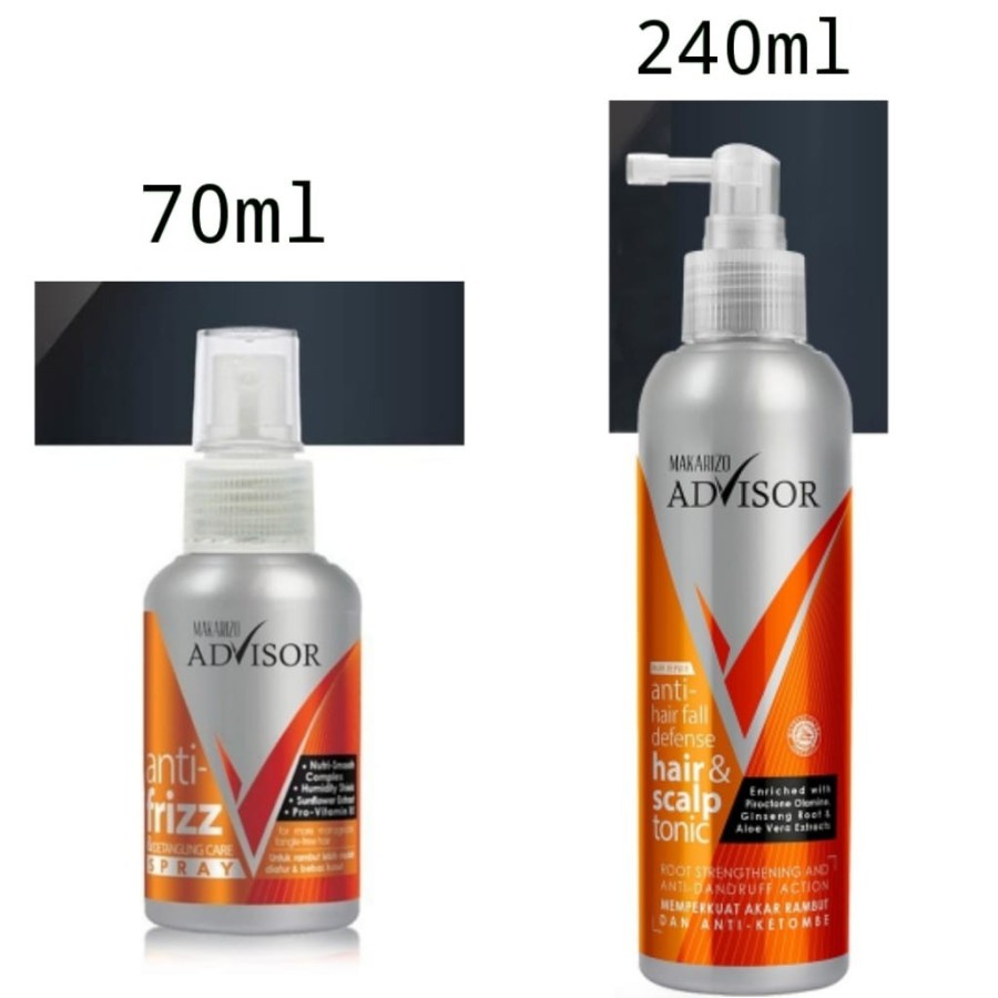 Makarizo Advisor Anti Frizz Spray Rambut Indah Mengkilau tanpa Kusut