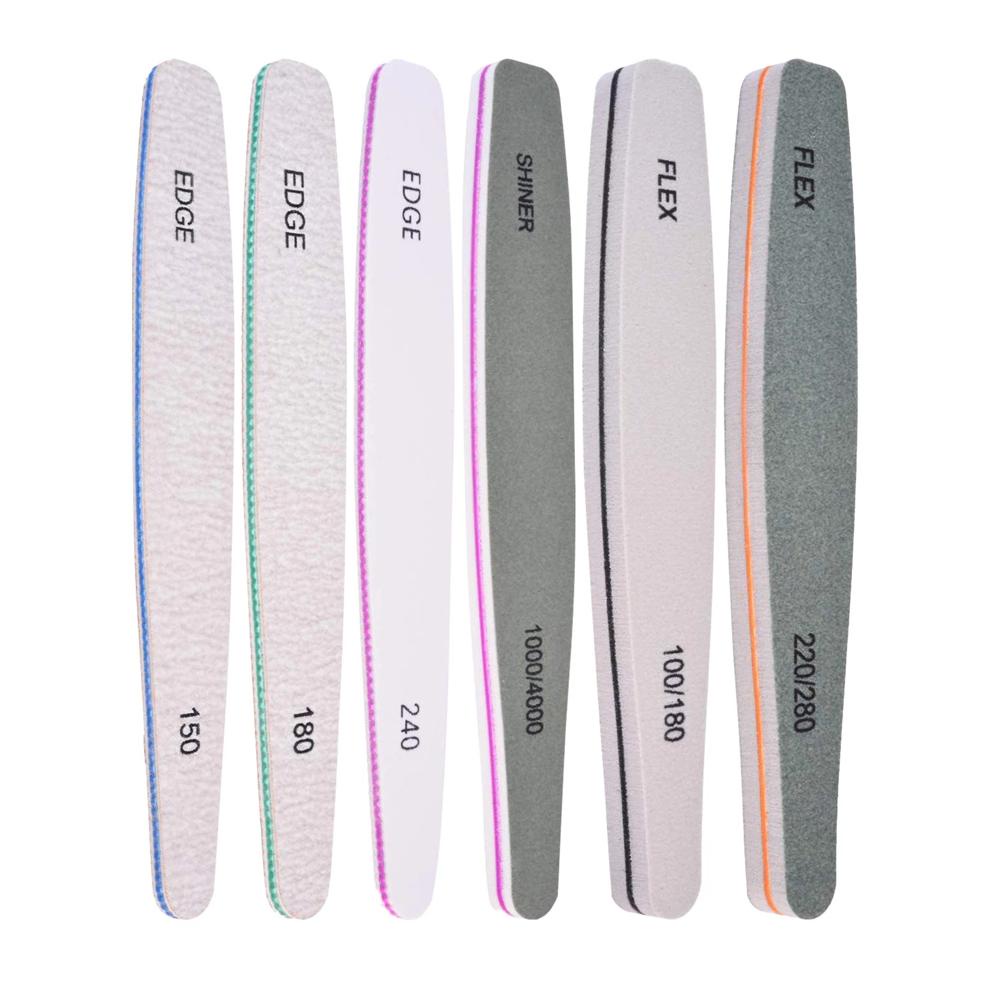 NEEDWAY Nail files 8Pcs /set Gadis Gel Buffing Poles Permukaan Akrilik Alat Perawatan Nail Art