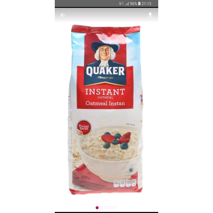 

SOS Quaker Instant Oatmeal 800 gram Diskon