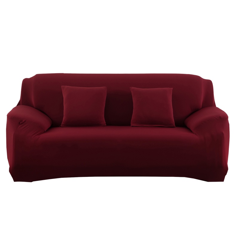 Maroon Cover Sofa Sarung Sofa 1/2/3/4 Seater Sofa Cover Elastic Sarung bantal sofa Cushion Protector Covers