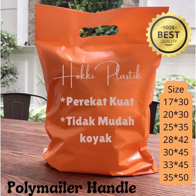 100 lembar 20x30 plastik polymailer premium tebal handle