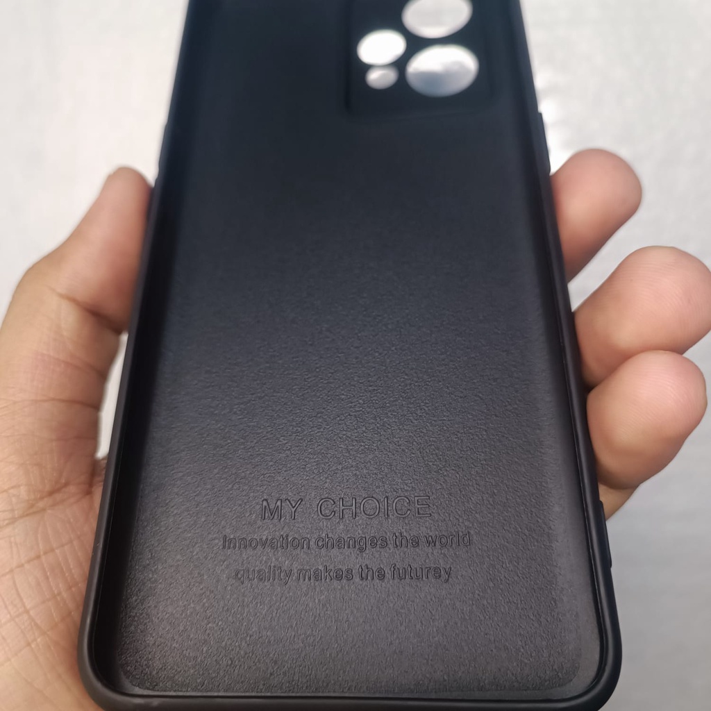 Paket 2 in 1 Case Realme 9 Pro Plus Softcase Black Matte Free Garskin Carbon | Casing Premium Slim Exellent Cover | Soft Matte | Soft Case Macaron