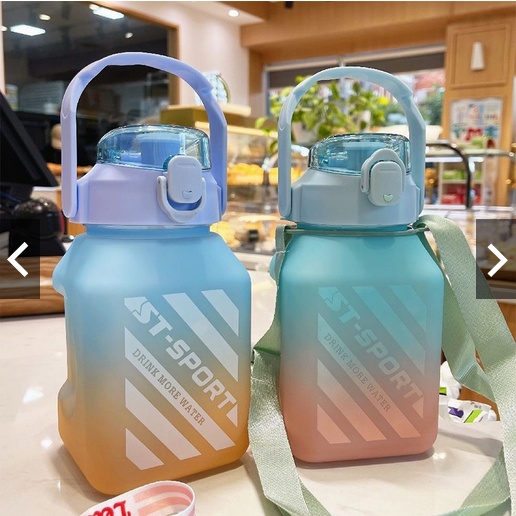 botol minum viral botol minum penanda waktu botol minum gradiasi kotak