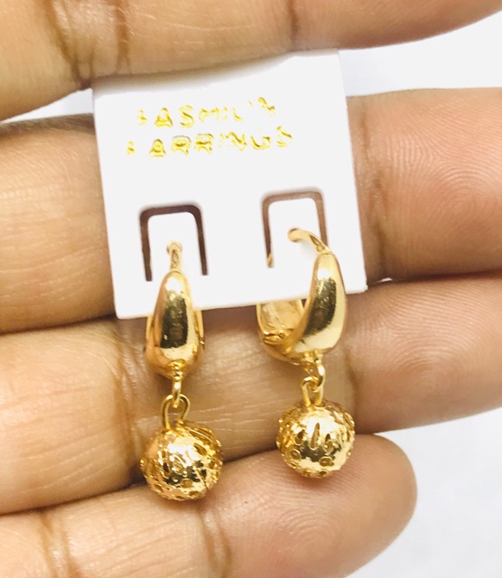 Anting wanita // anting klip koncer bola krawang // anting lapis emas // perhiasan // anting-2