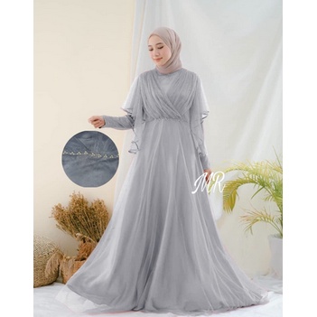 Baju Gamis Brukat Kondangan Kekinian Model Terbaru 2022 Maxy Tile Farantika Murah Mewah Gamis Lebara