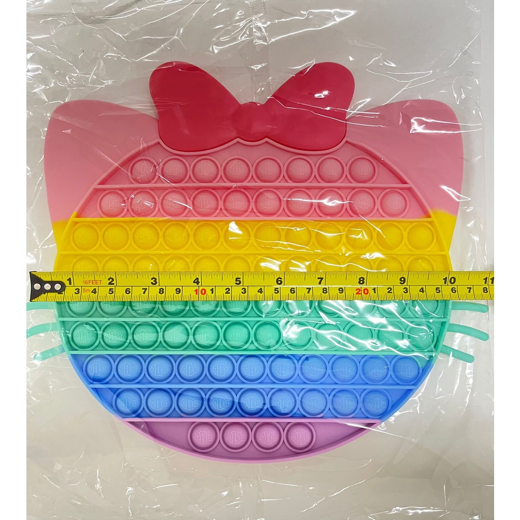 Fidget Toys Push POP IT / POPIT Mainan Anak Penghilang Stress Relieve Pop it Rainbow-Kepala HK 25CM
