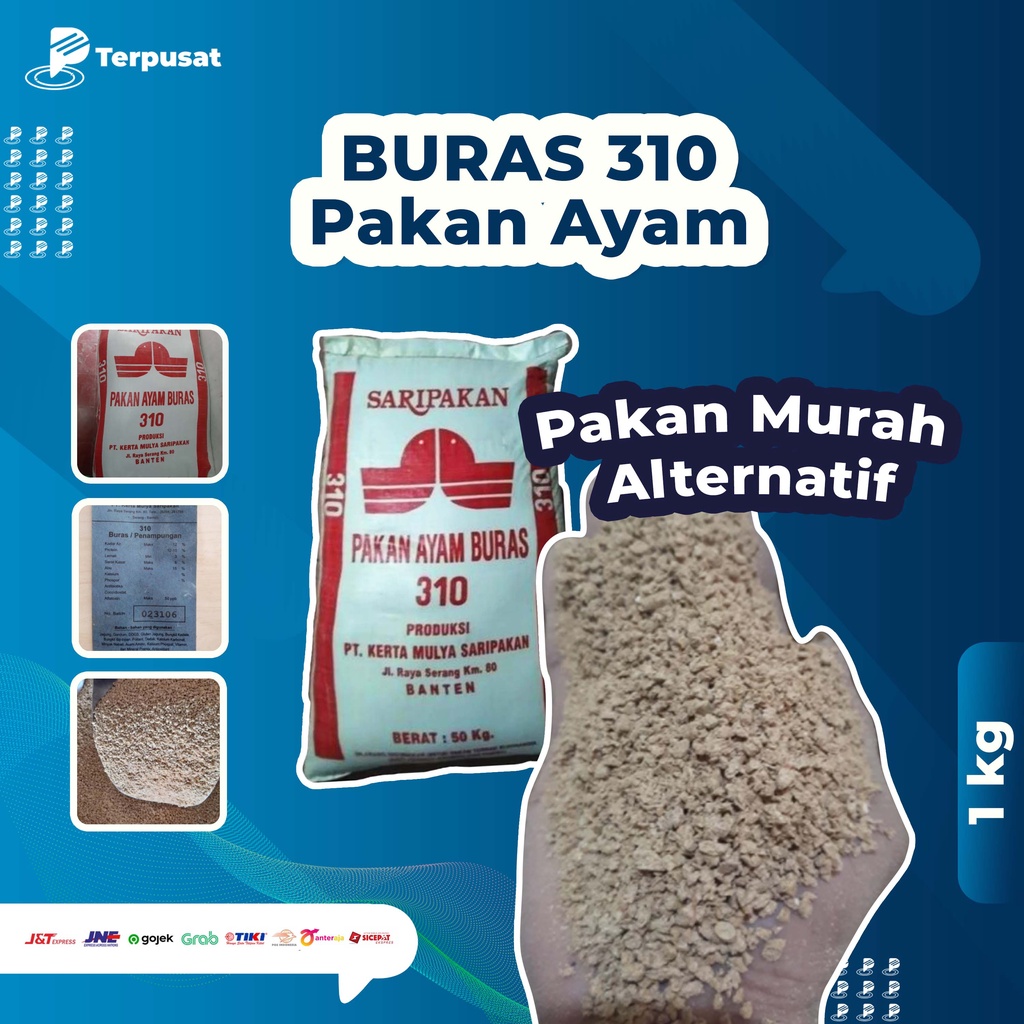 Per 1Kg BURAS 310 Saripakan Pakan Ayam Buras Nutrisi Optimal untuk Pertumbuhan Berkualitas Tinggi Pa