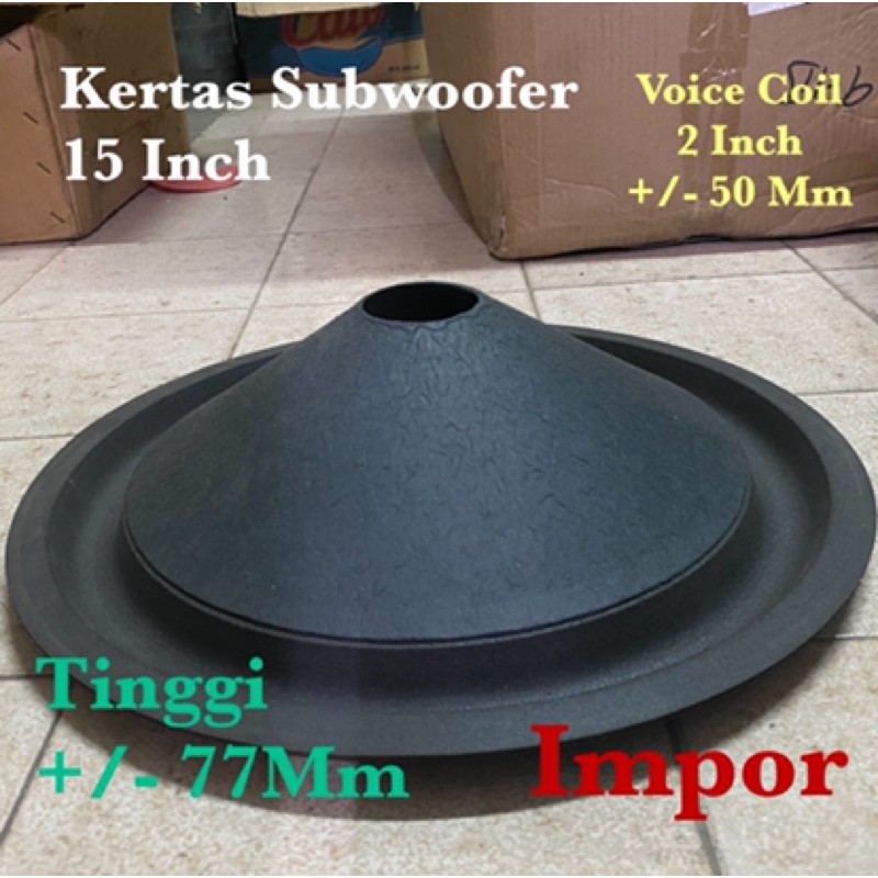 Kertas 15 Inch Subwoofer 15 In Inci Sub Woofer Conus Daun Speaker Spon Lebar