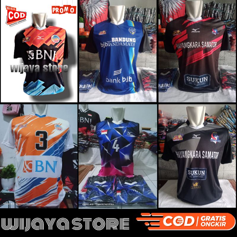 atasan jersey kaos volly proliga printing