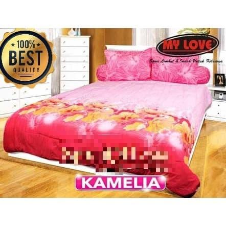 Sprei Queen My Love " ORENJI " 160x200 BEST QUALITY