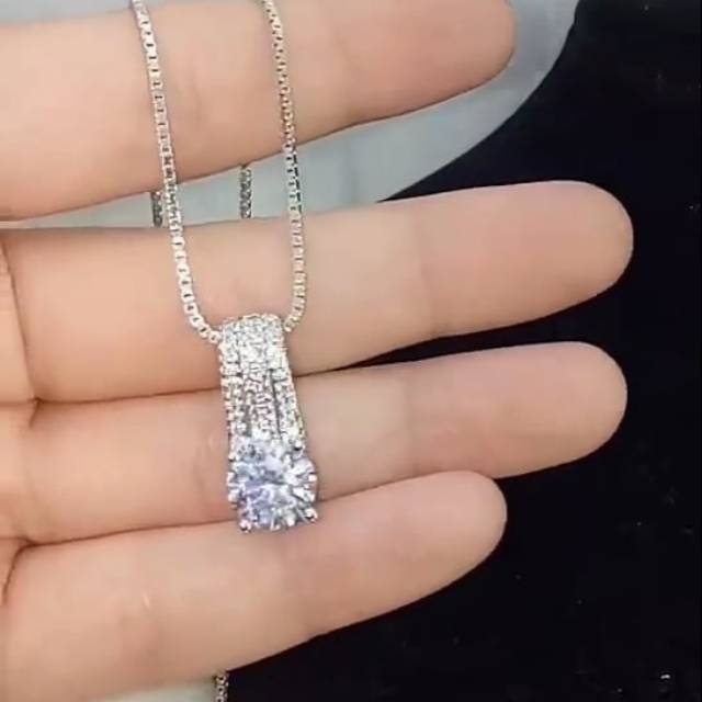 Kalung Titanium Wanita Antikarat, Kalung Mewah Elegan, Kalung Wanita, Perhiasan Kalung, Dijamin REAL PIC dan HIGH QUALITY