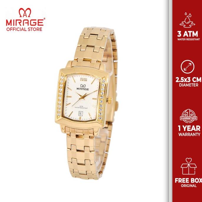 Jam Tangan Mirage Permata 7442L Gold pP barang ada