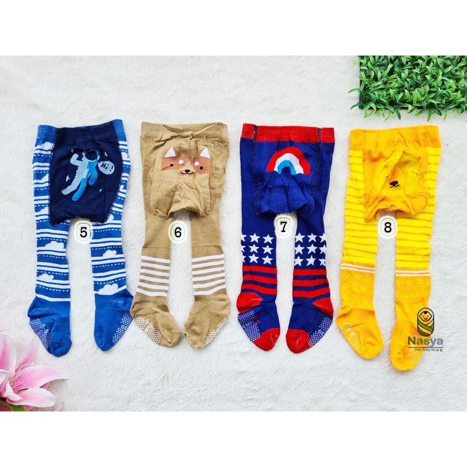 [B-061] Legging Bayi Tutup Kaki anti slip/Legging anak 0-6m cotton rich tigh