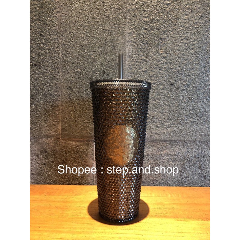 Starbucks Tumbler Studded Black Gold Colour - Unicorn - Cold Cup Trenta Size - Limited Edition