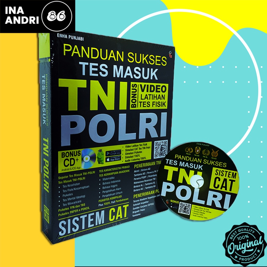 

BUKU MATERI SOAL TES PANDUAN SUKSES TES MASUK TNI POLRI SISTEM CAT